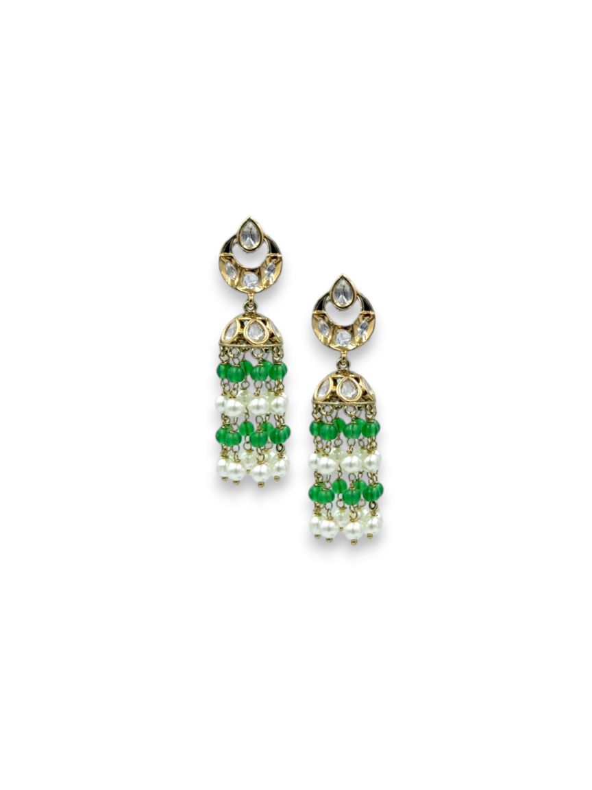 EARRING in VILANDI KUNDAN Style | Design - 22402