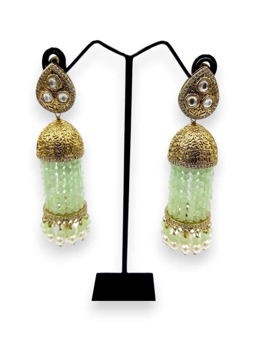EARRING in VILANDI KUNDAN Style | Design - 22456