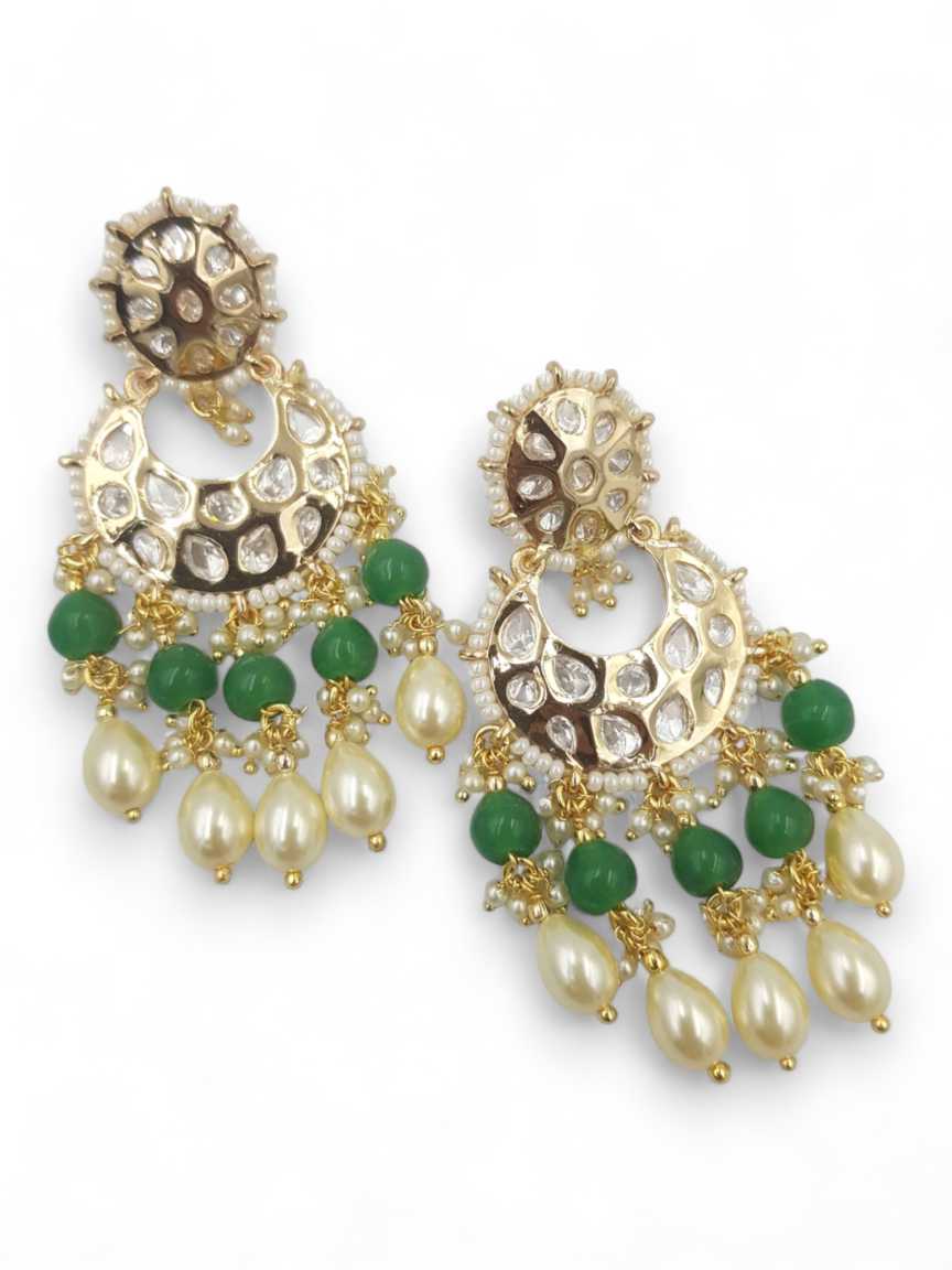 EARRING in VILANDI KUNDAN Style | Design - 22655