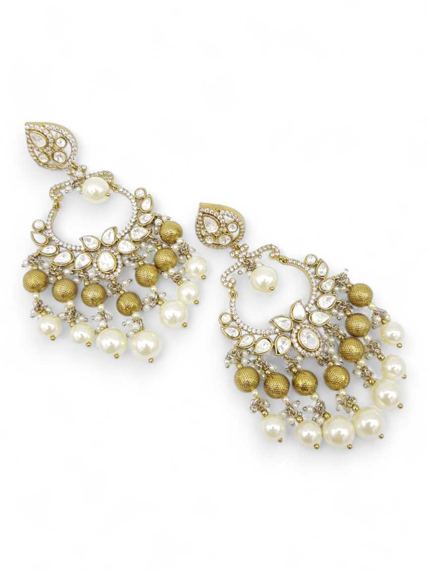 EARRING IN VILANDI KUNDAN STYLE | DESIGN - 22671