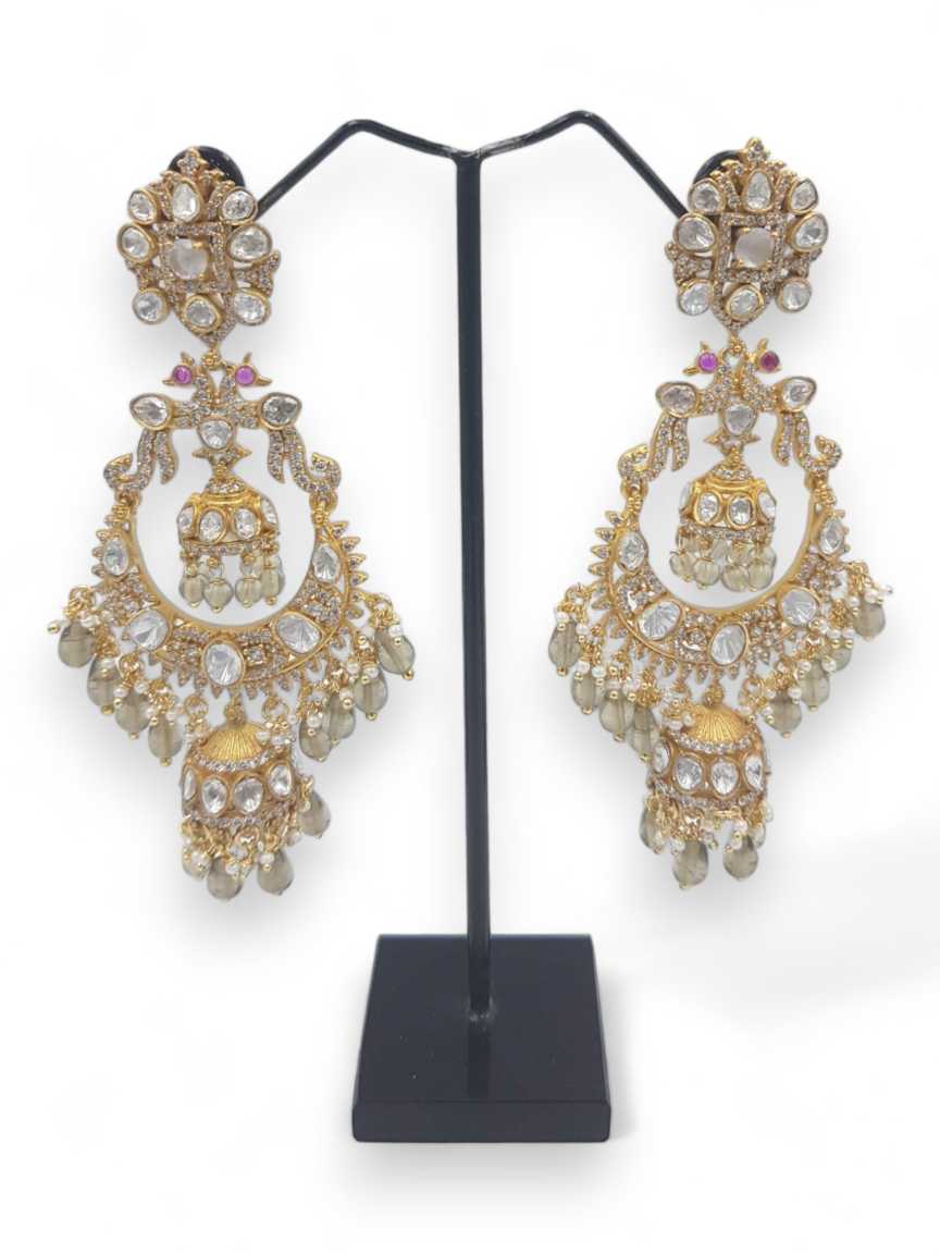 EARRING in VILANDI KUNDAN Style | Design - 22709