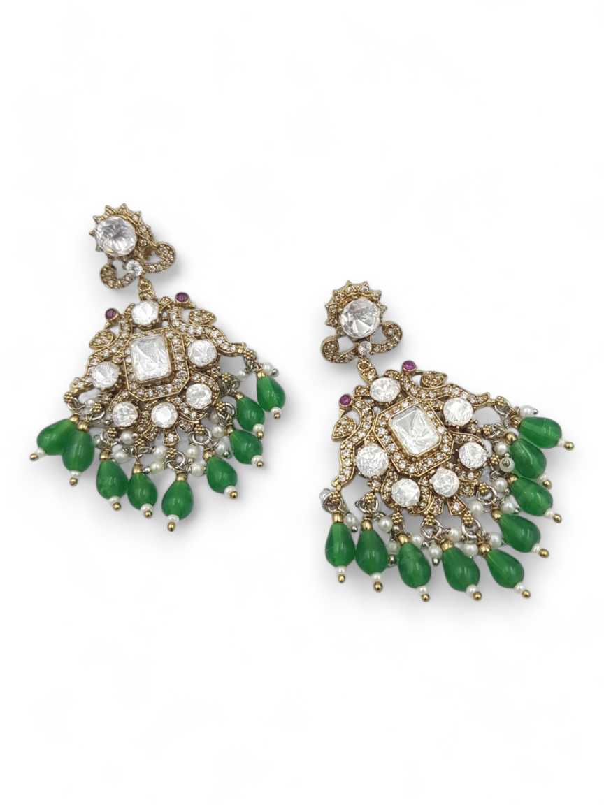 EARRING IN VILANDI KUNDAN STYLE | DESIGN - 22745