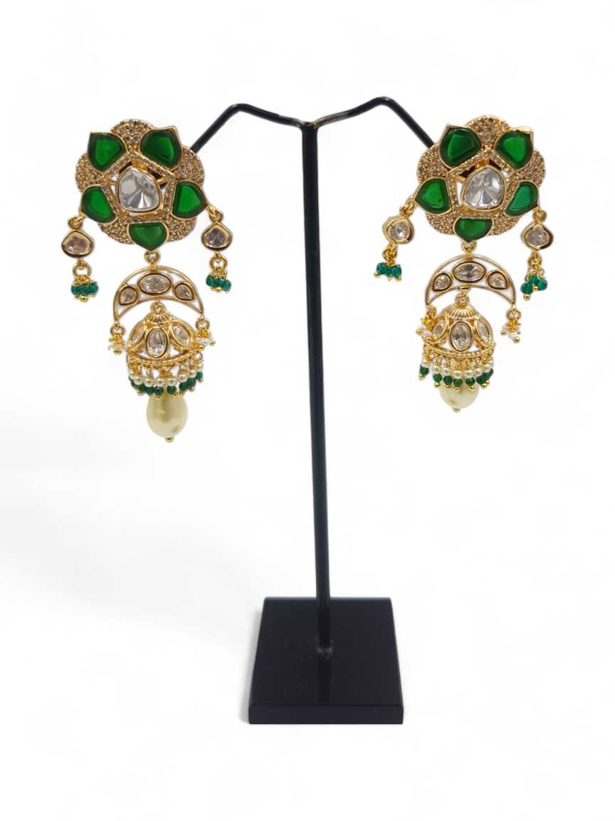 EARRING in VILANDI KUNDAN Style | Design - 22872