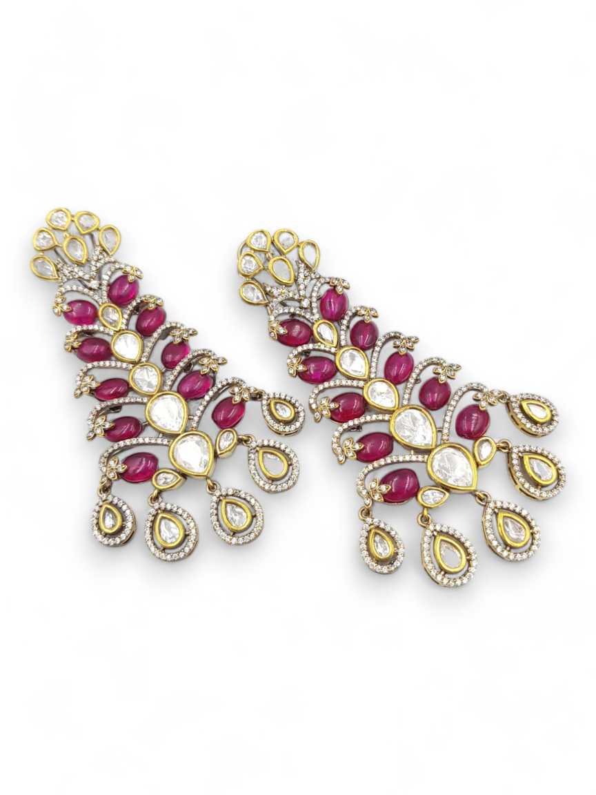 EARRING in VILANDI KUNDAN Style | Design - 22896