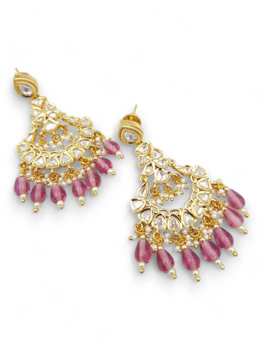 EARRING in VILANDI KUNDAN Style | Design - 22917