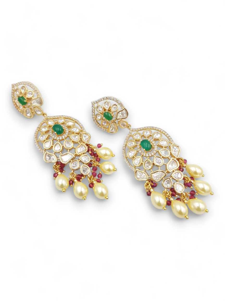 EARRING in VILANDI KUNDAN Style | Design - 22918