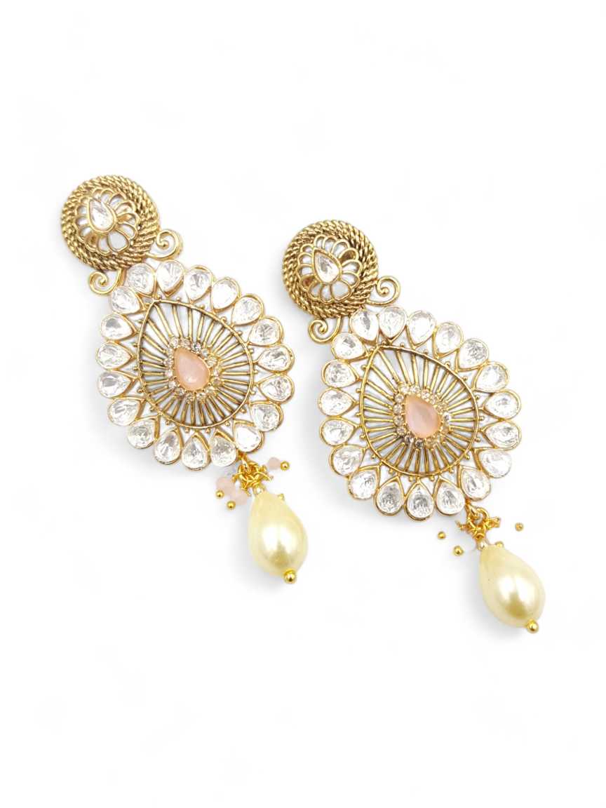 EARRING in VILANDI KUNDAN Style | Design - 22946