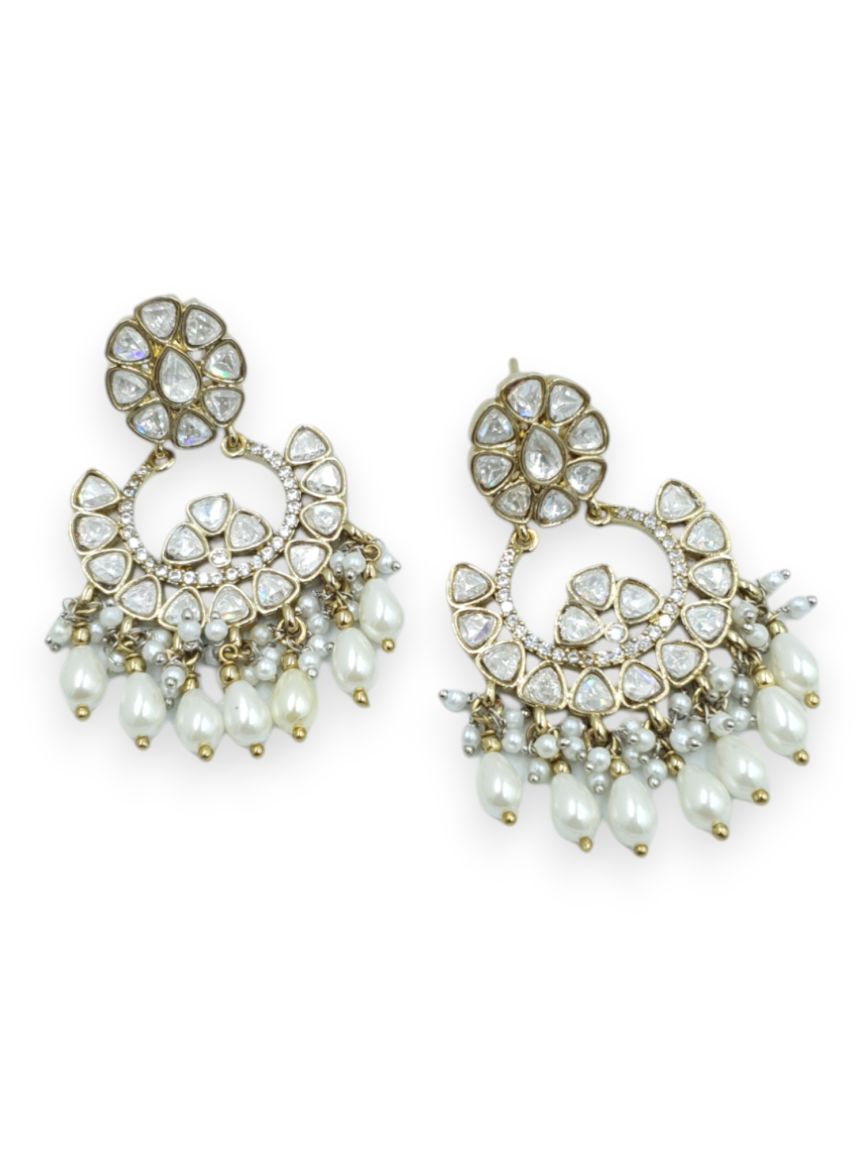 EARRING IN VILANDI KUNDAN STYLE | DESIGN - 23130
