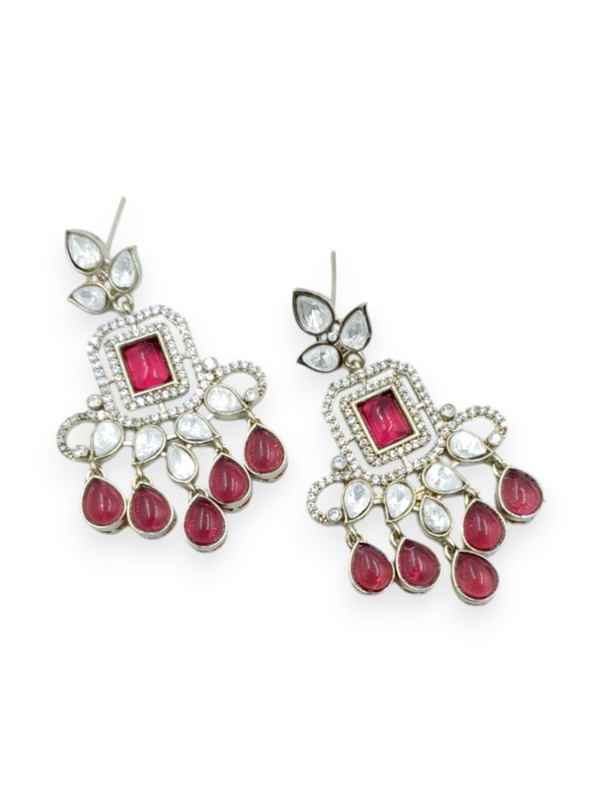 EARRING IN VILANDI KUNDAN STYLE | DESIGN - 23131