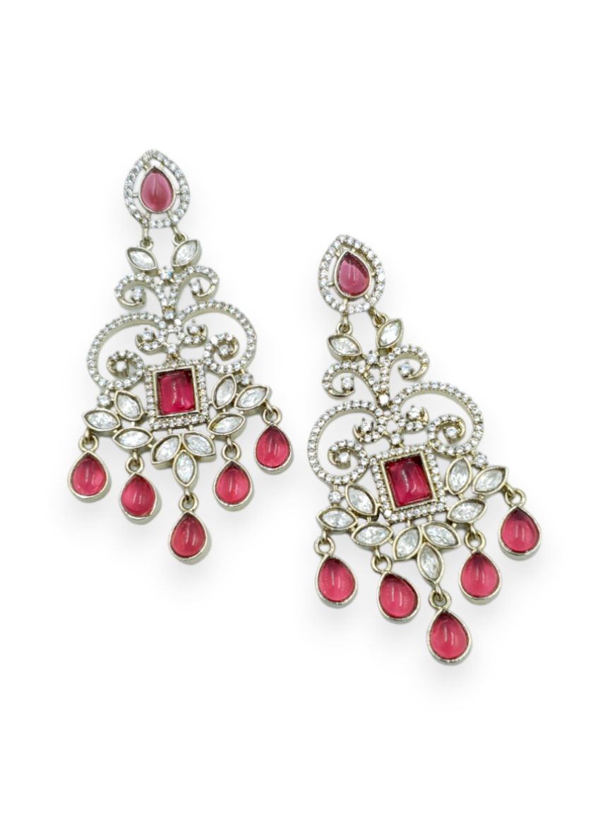 EARRING IN VILANDI KUNDAN STYLE | DESIGN - 23240