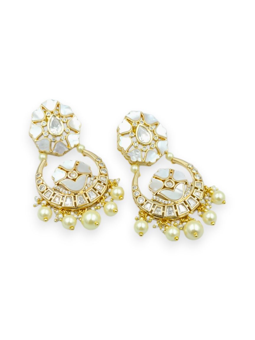 EARRING IN VILANDI KUNDAN STYLE | DESIGN - 23862