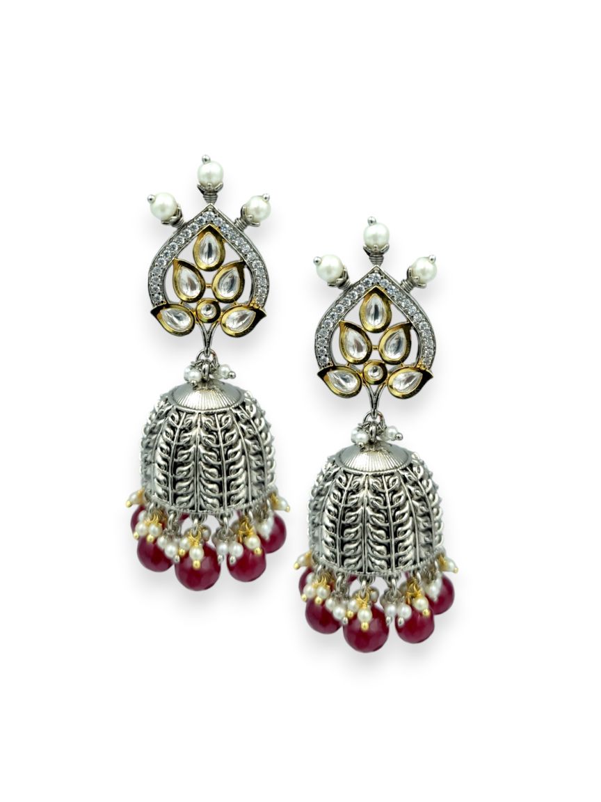 EARRING IN VILANDI KUNDAN STYLE | DESIGN - 23953