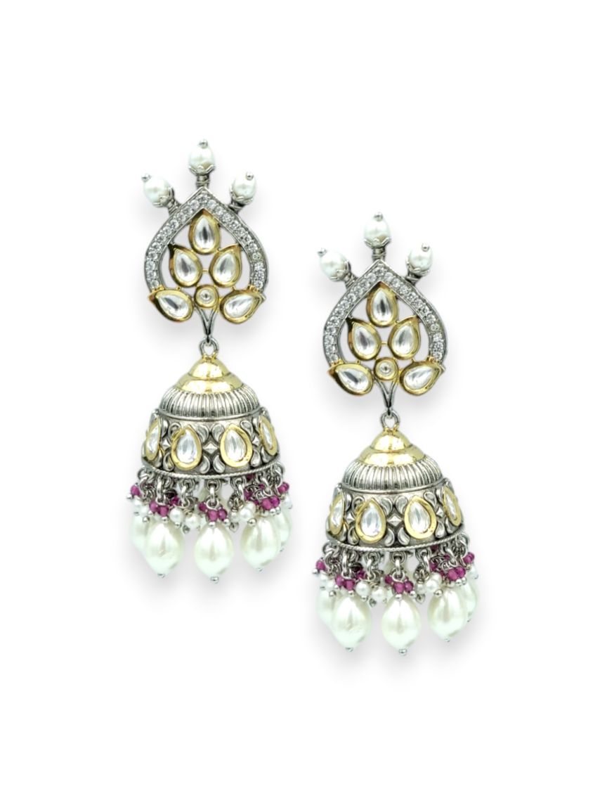 EARRING IN VILANDI KUNDAN STYLE | DESIGN - 23972