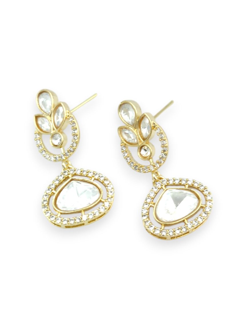 EARRING IN VILANDI KUNDAN STYLE | DESIGN - 23990
