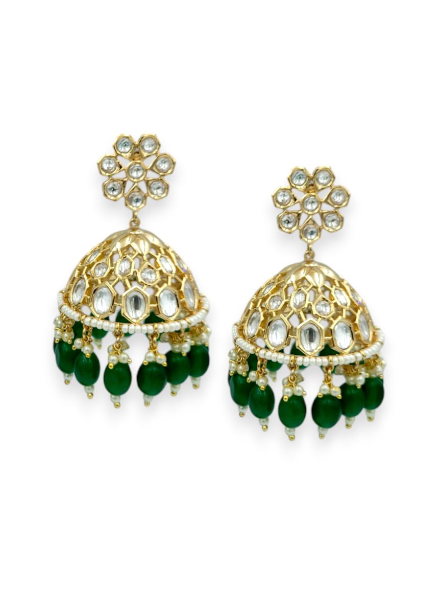 EARRING IN VILANDI KUNDAN STYLE | DESIGN - 24008