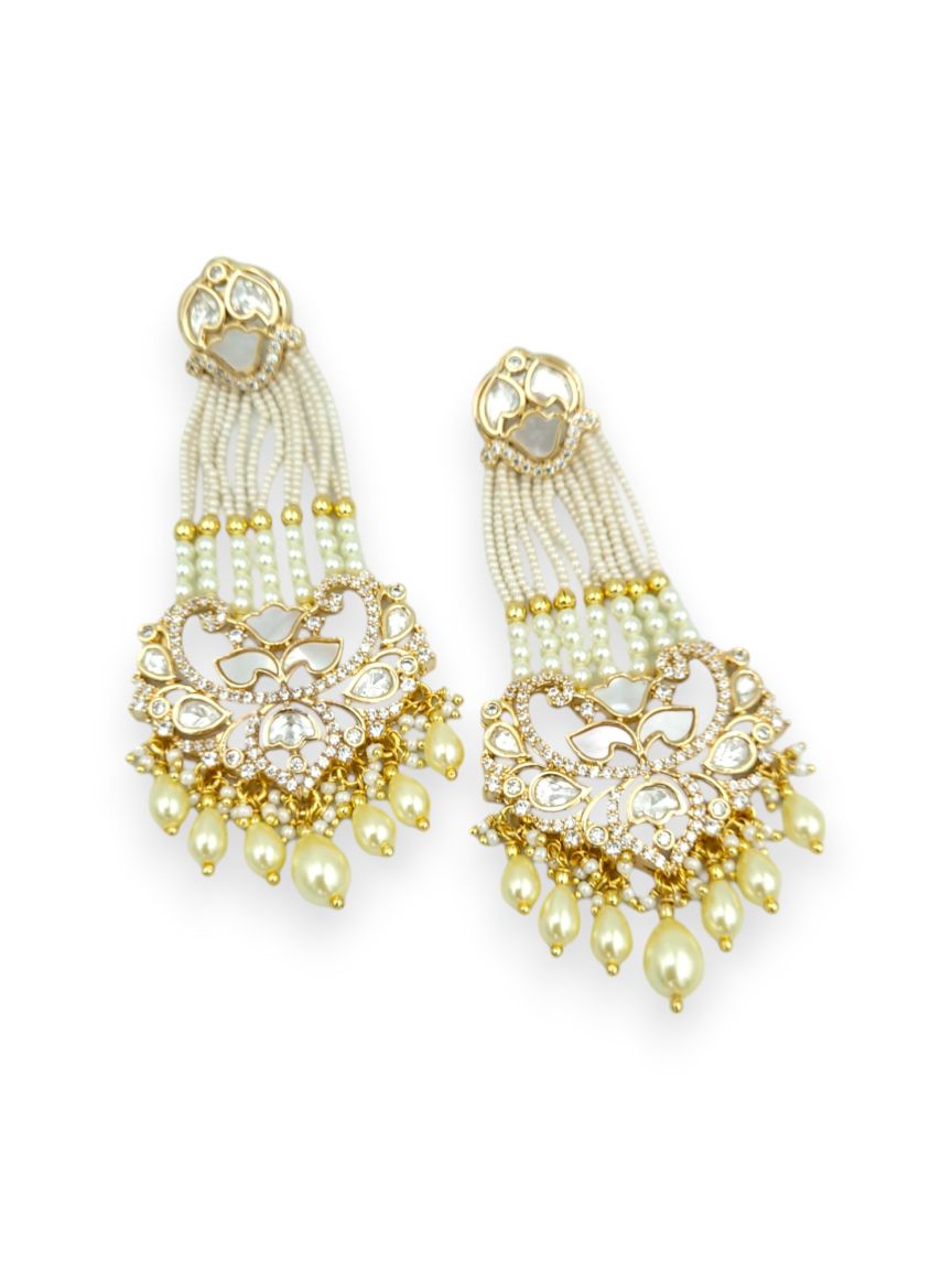 EARRING IN VILANDI KUNDAN STYLE | DESIGN - 24018