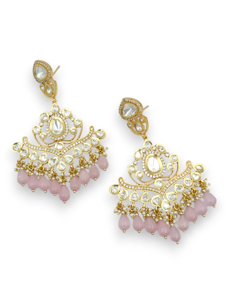 EARRING IN VILANDI KUNDAN STYLE | DESIGN - 24053