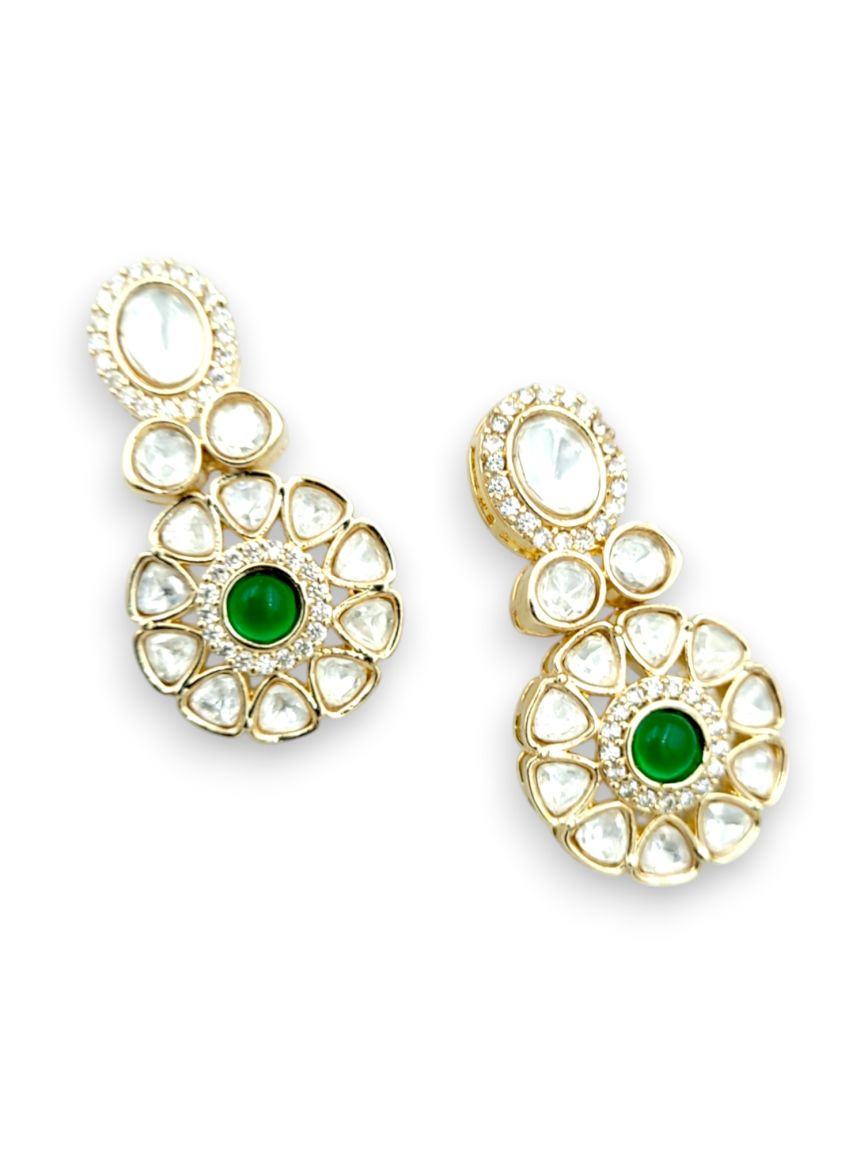 EARRING IN VILANDI KUNDAN STYLE | DESIGN - 24082