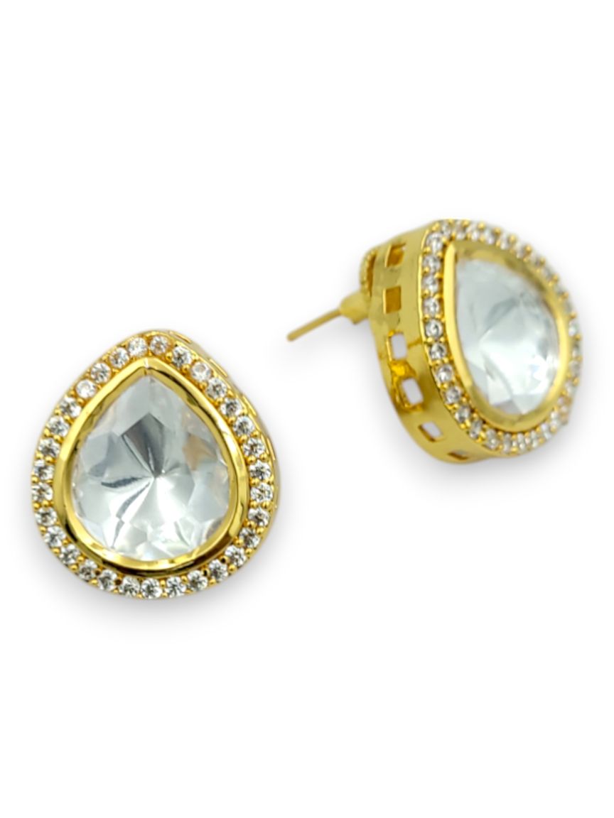 EARRING IN VILANDI KUNDAN STYLE | DESIGN - 24098