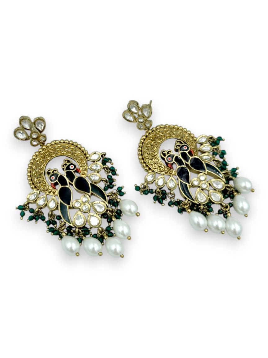 EARRING IN VILANDI KUNDAN STYLE | DESIGN - 24124