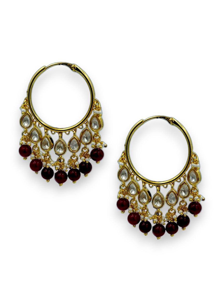 EARRING IN VILANDI KUNDAN STYLE | DESIGN - 24162