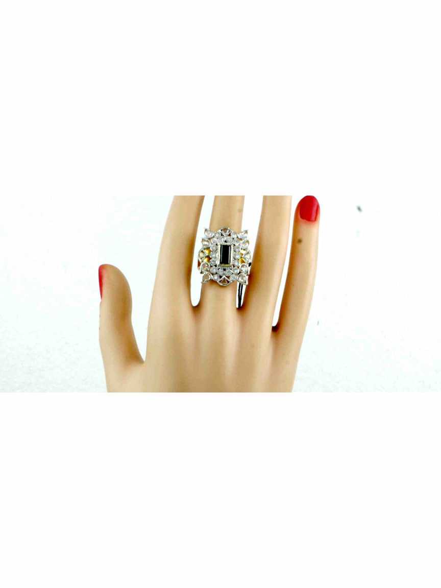 FINGER RING in CZ AD AMERICAN DIAMOND Style | Design - 13303