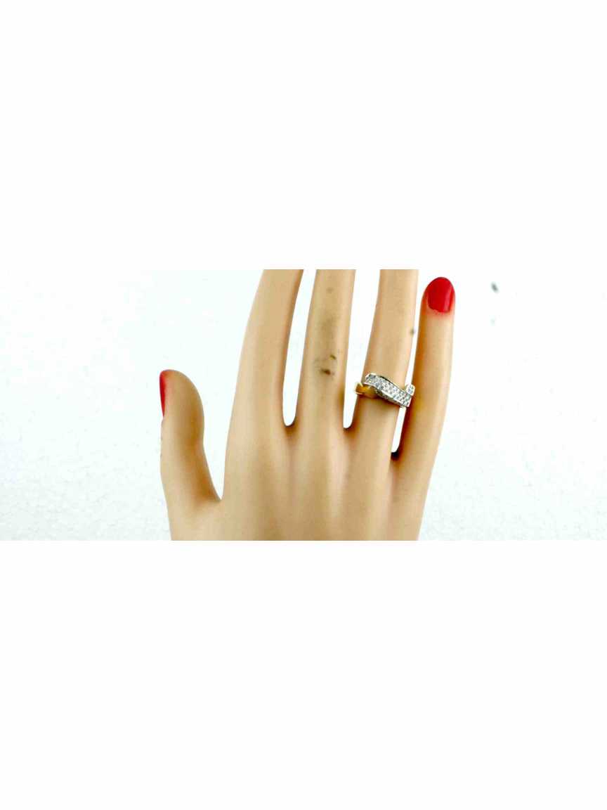 FINGER RING in CZ AD AMERICAN DIAMOND Style | Design - 13305