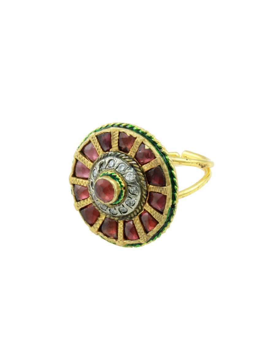 FINGER RING in JADAU KUNDAN Style | Design - 13005