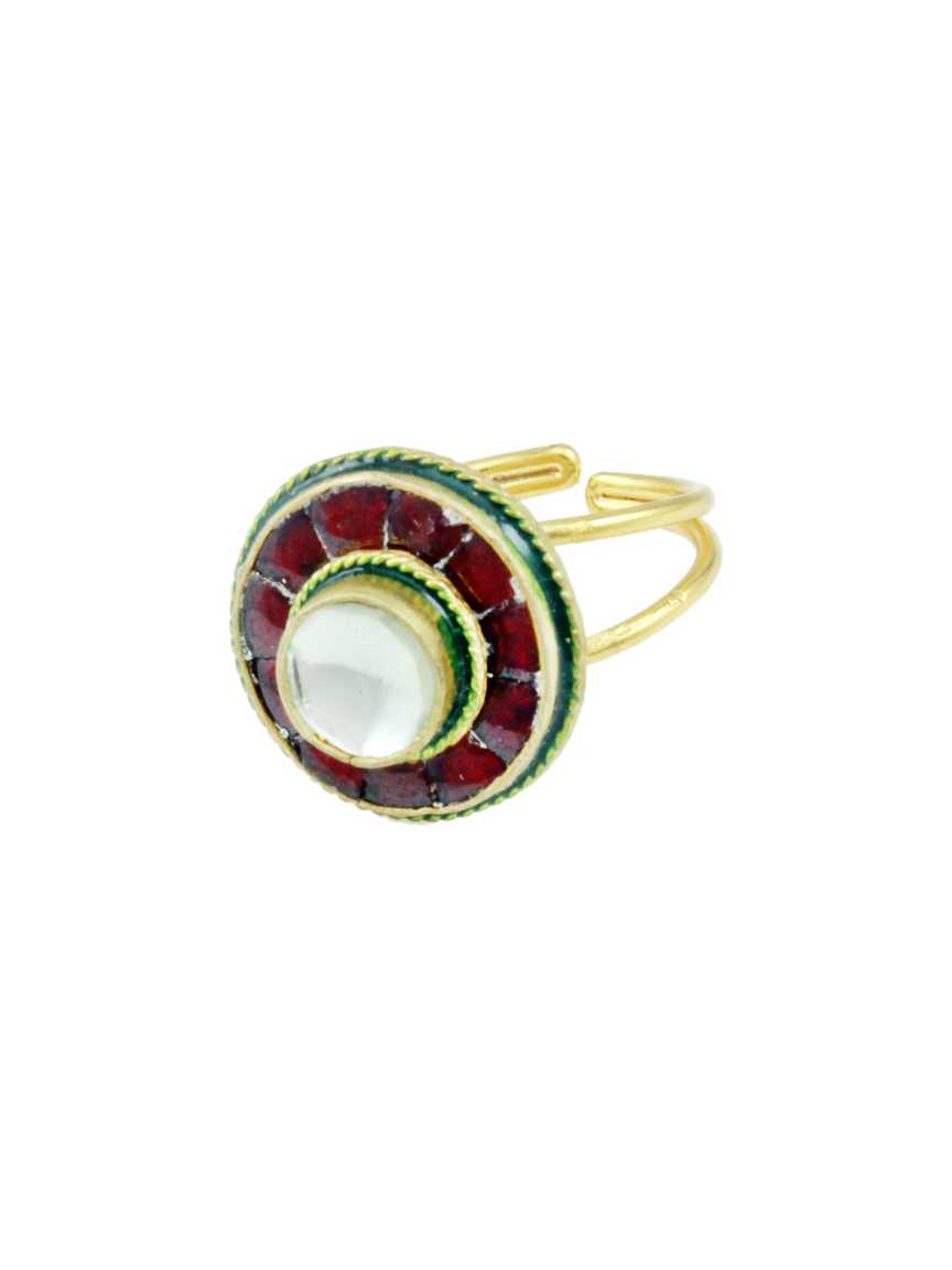 FINGER RING in JADAU KUNDAN Style | Design - 13007