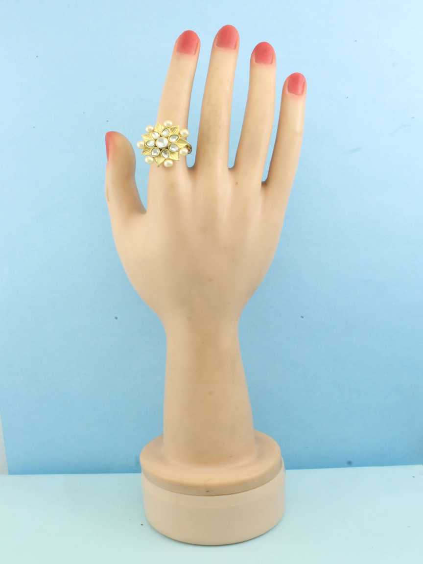 FINGER RING in JADAU KUNDAN Style | Design - 16432