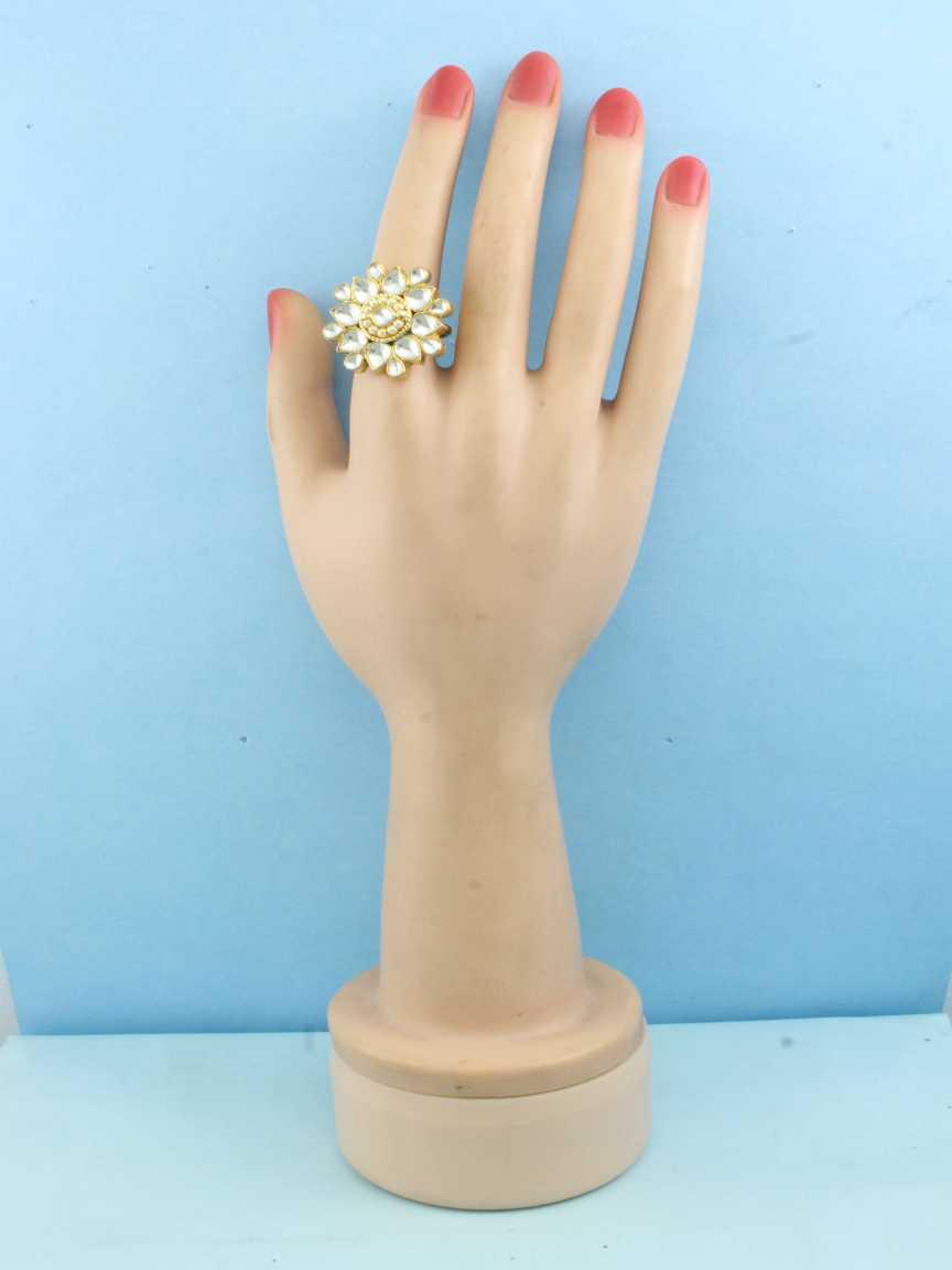 FINGER RING in JADAU KUNDAN Style | Design - 16451