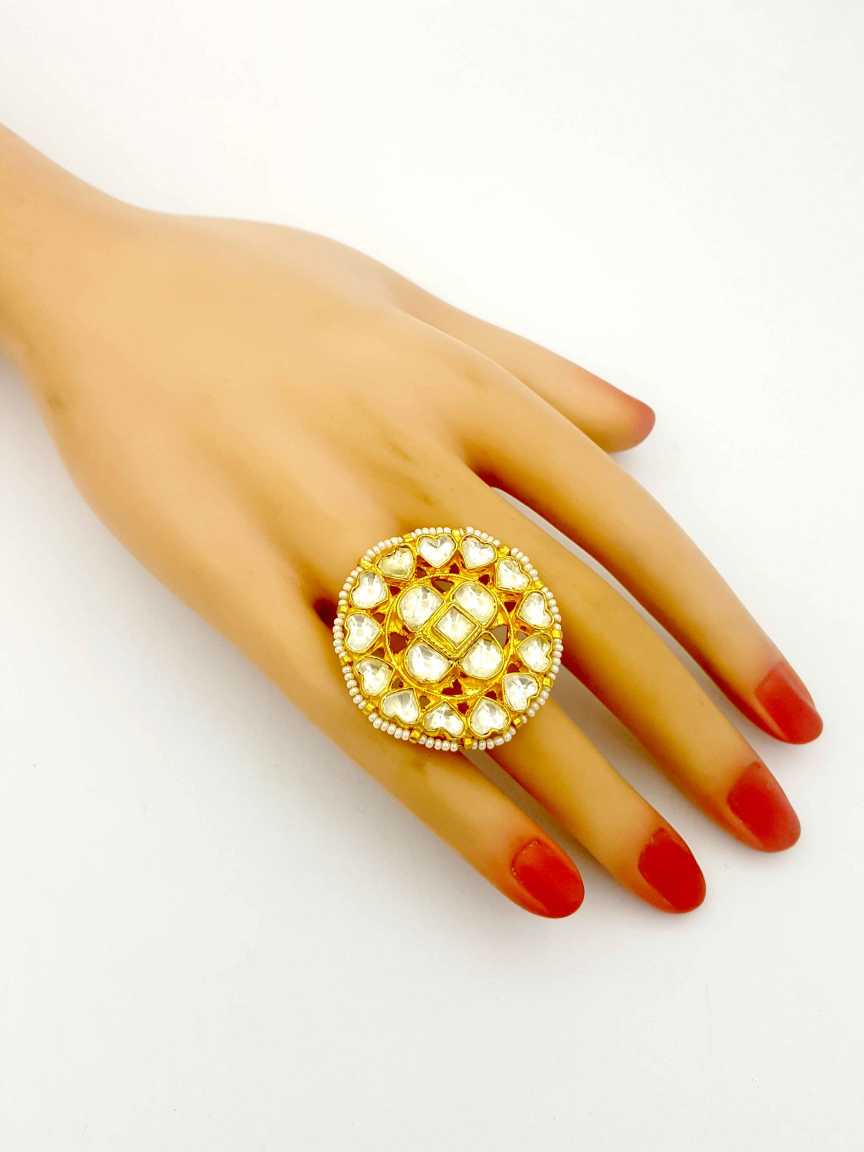 FINGER RING in JADAU KUNDAN Style | Design - 18273