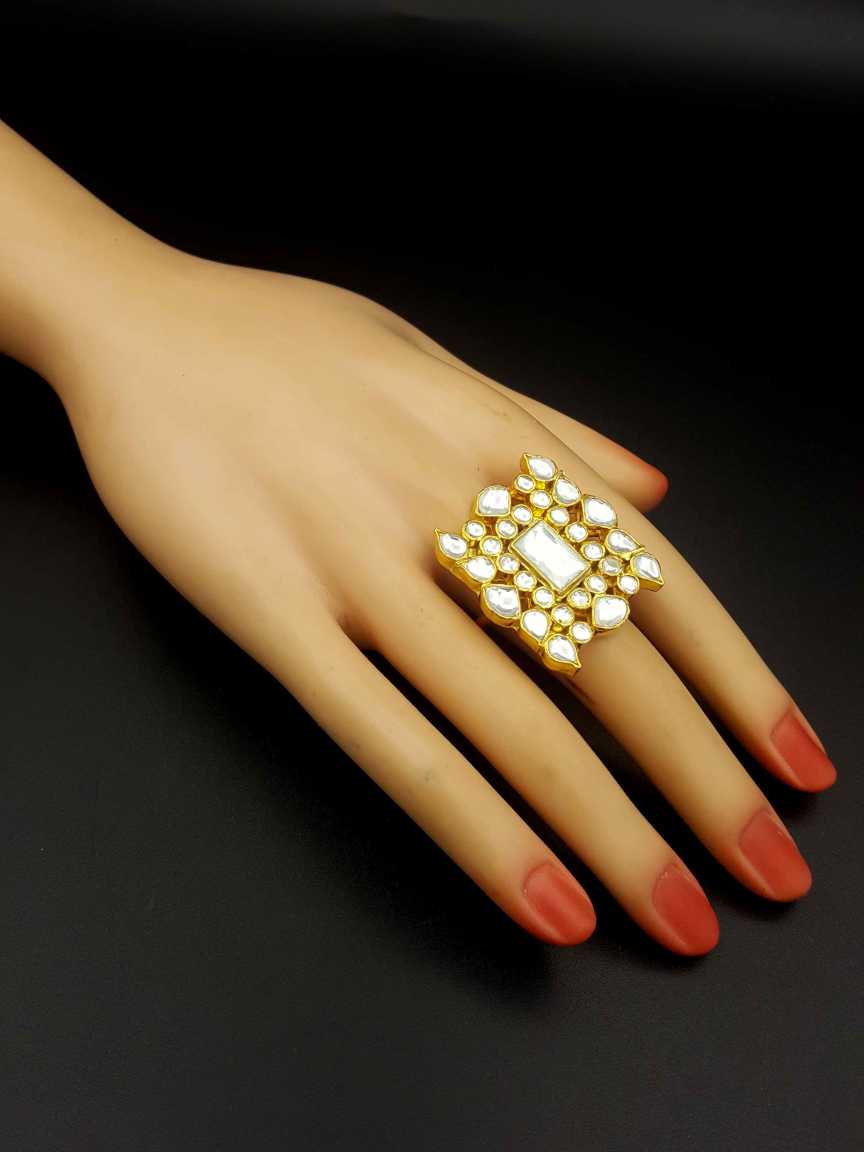 FINGER RING in JADAU KUNDAN Style | Design - 18599