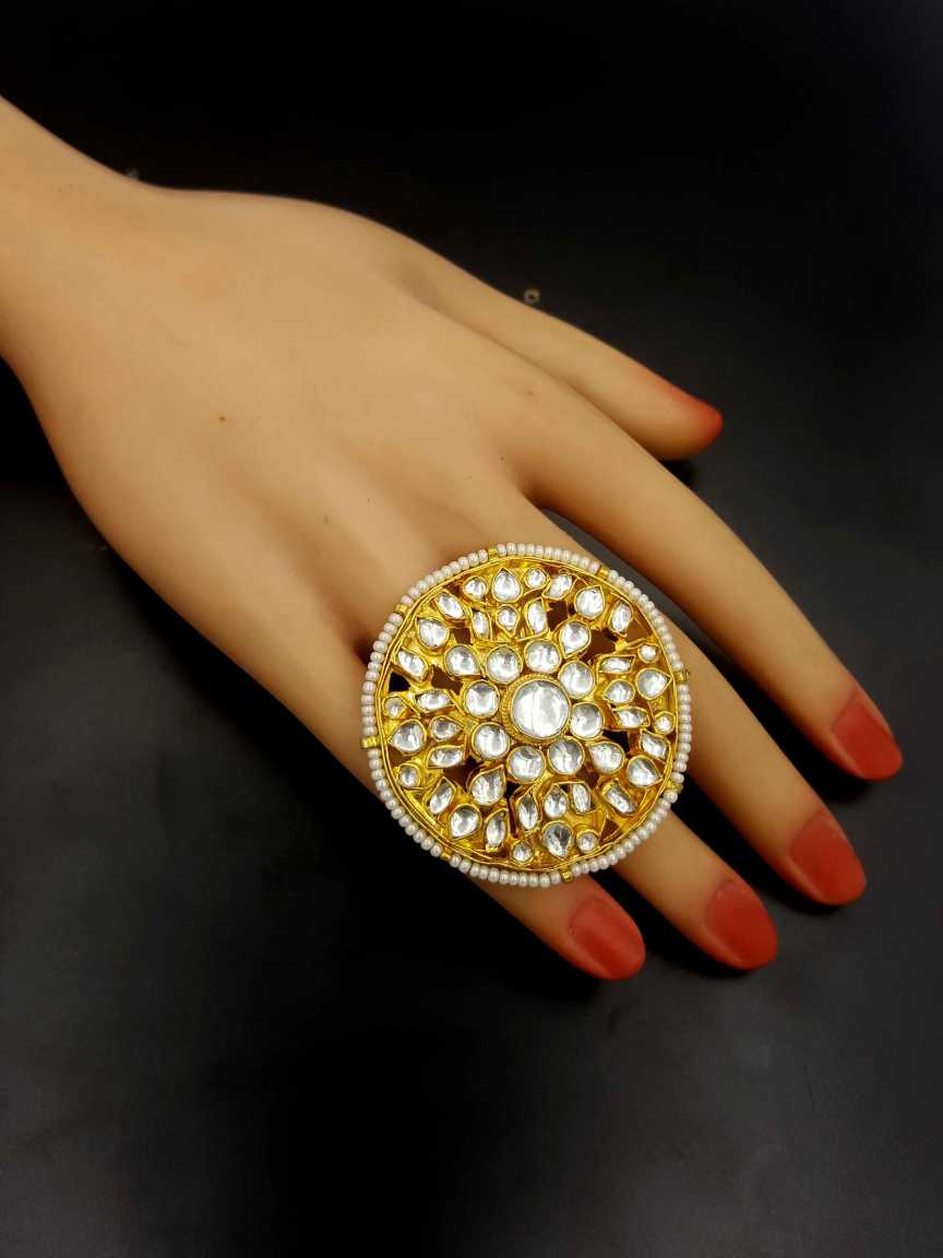 FINGER RING in JADAU KUNDAN Style | Design - 19066