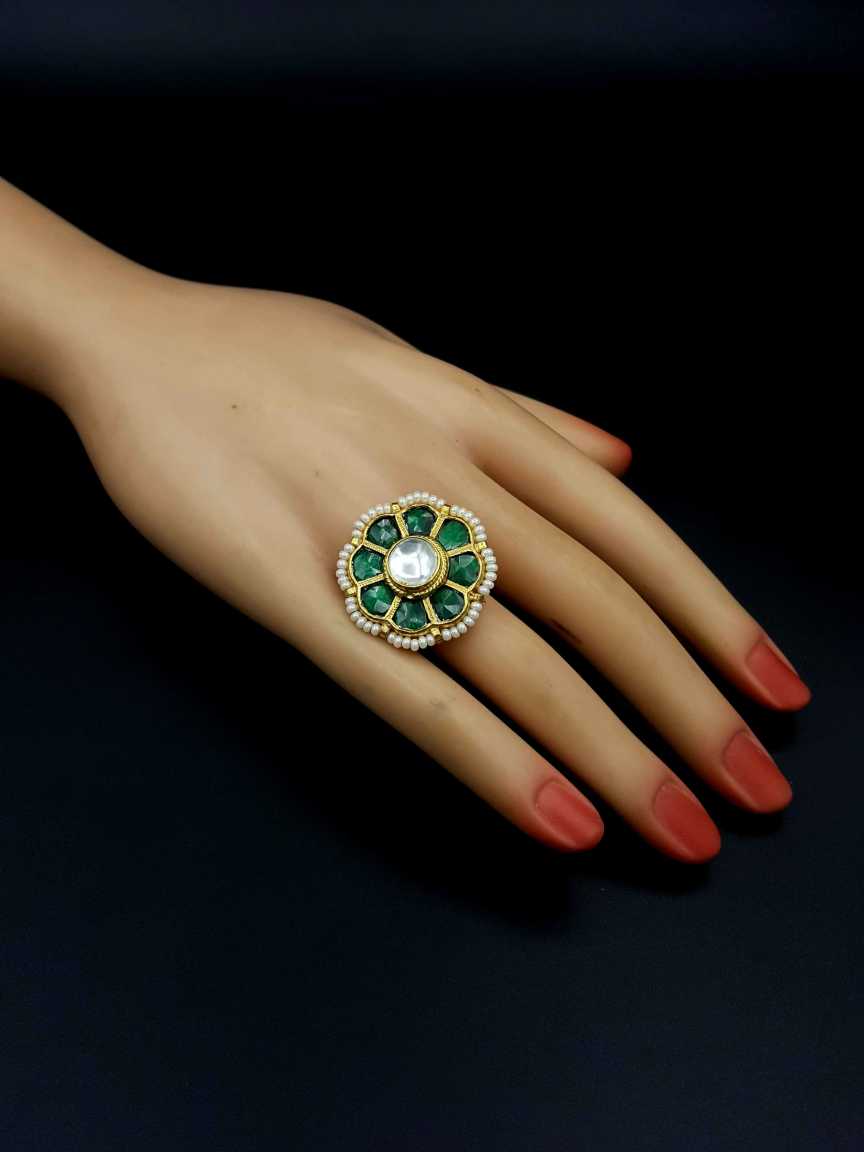 FINGER RING in JADAU KUNDAN Style | Design - 19096