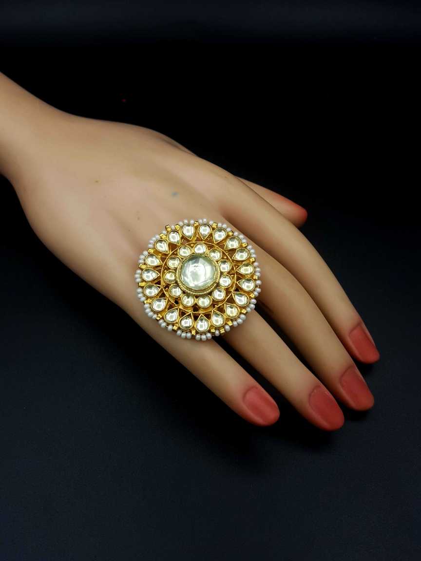 FINGER RING in JADAU KUNDAN Style | Design - 19146