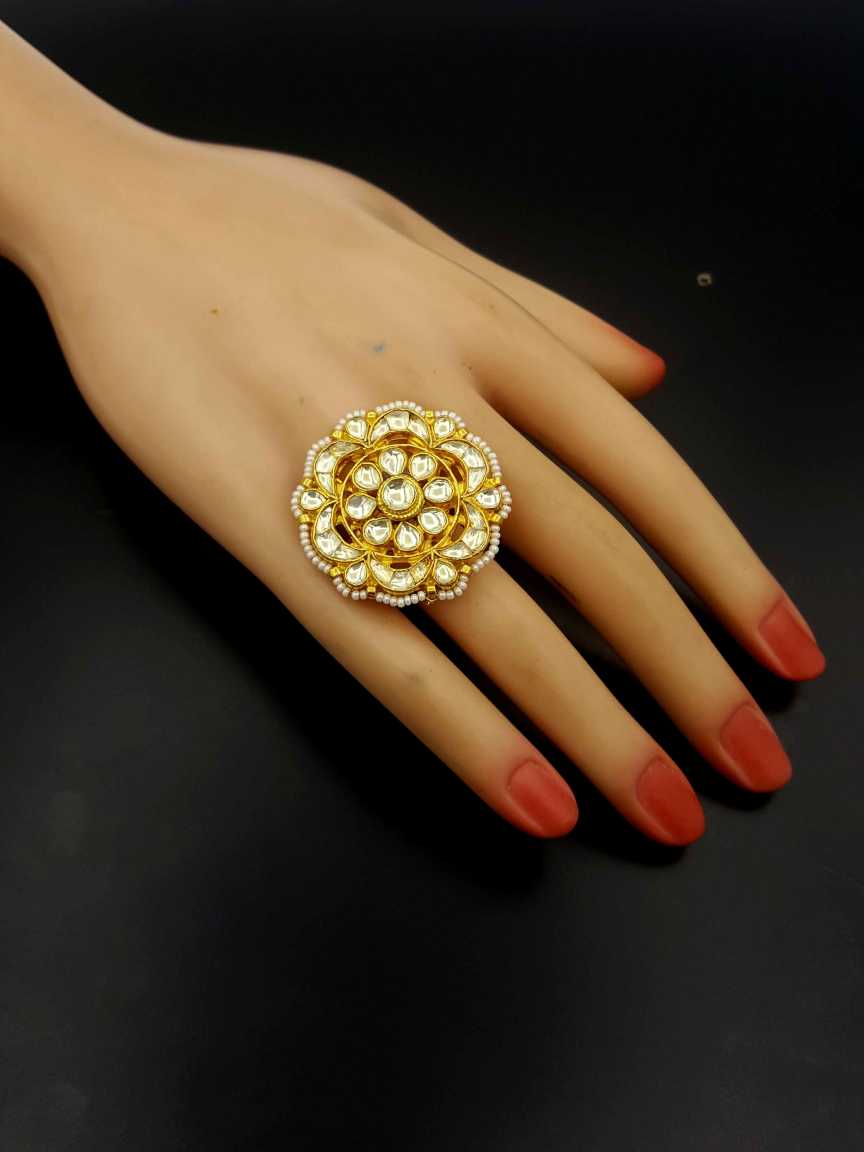 FINGER RING in JADAU KUNDAN Style | Design - 19238
