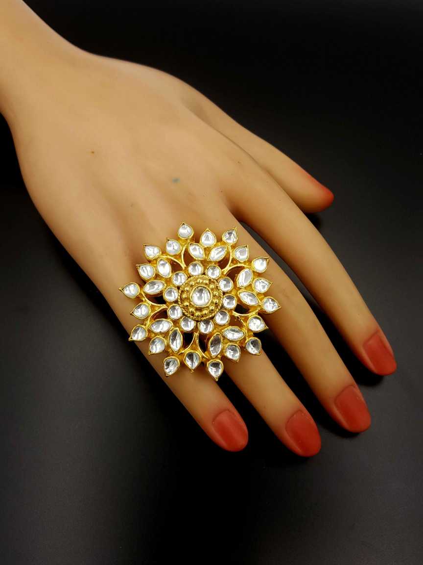 FINGER RING in JADAU KUNDAN Style | Design - 19336