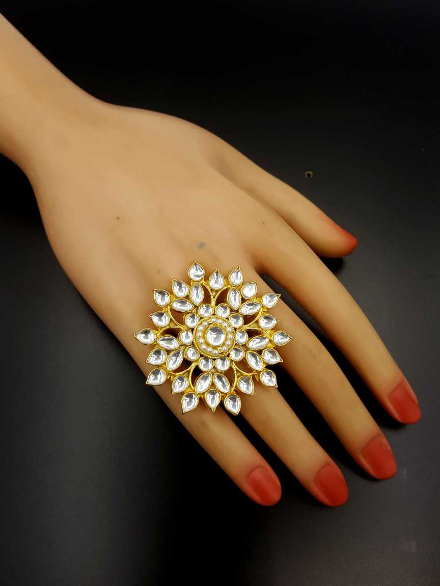 FINGER RING in JADAU KUNDAN Style | Design - 19337