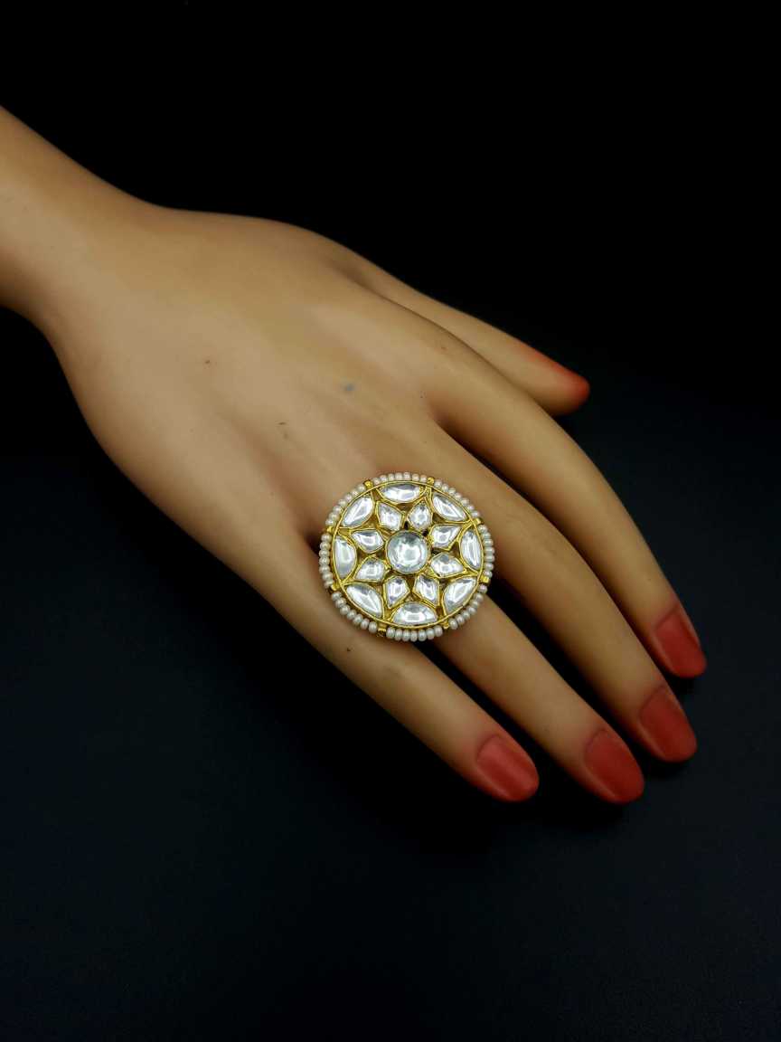 FINGER RING in JADAU KUNDAN Style | Design - 19481