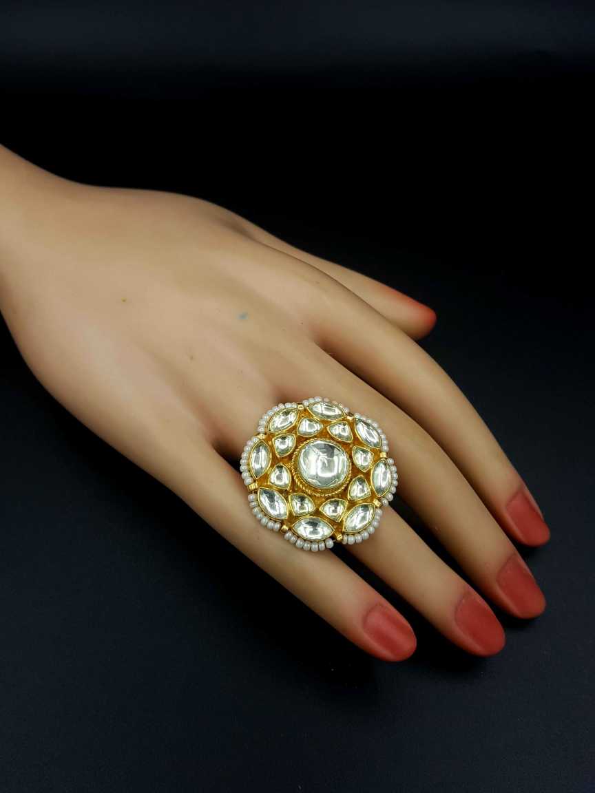 FINGER RING in JADAU KUNDAN Style | Design - 19521