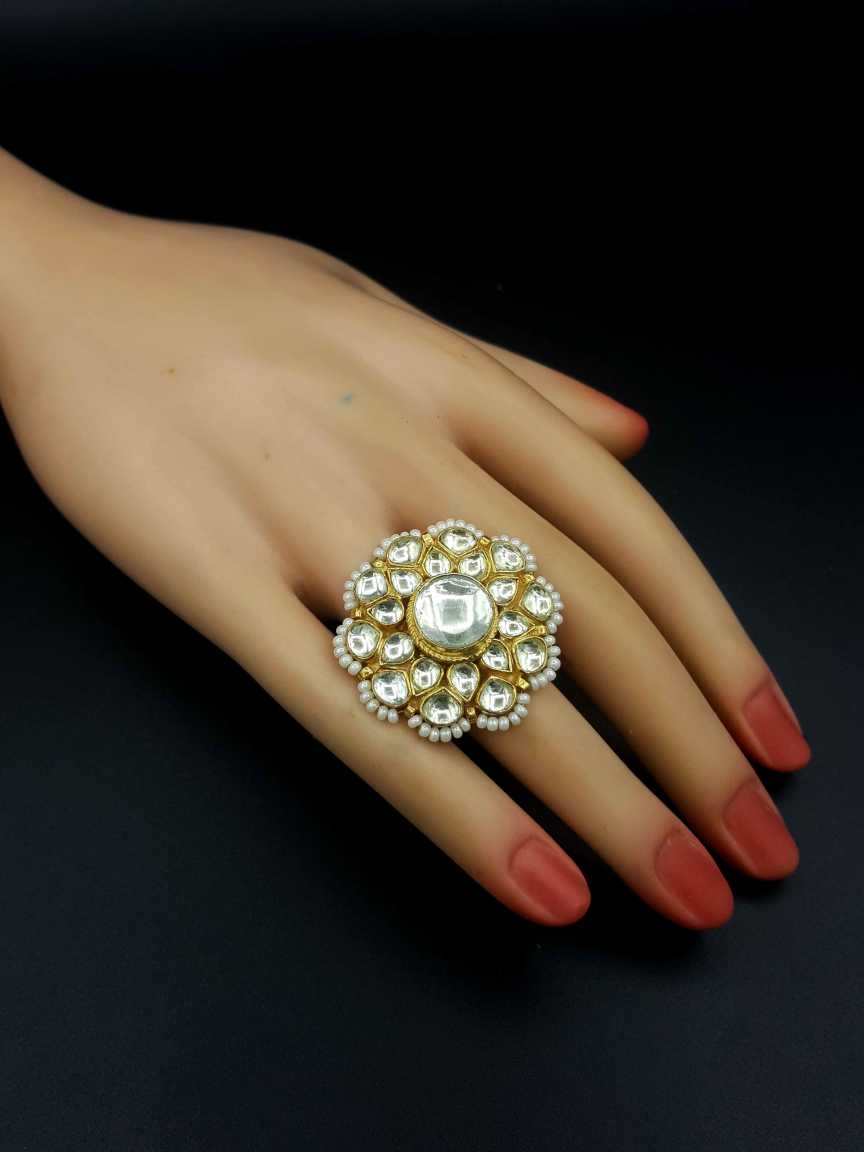 FINGER RING in JADAU KUNDAN Style | Design - 19523