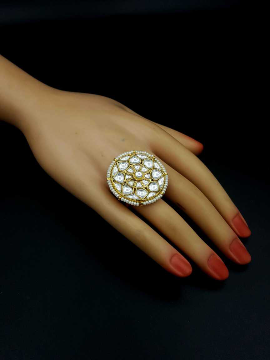 FINGER RING in JADAU KUNDAN Style | Design - 19674