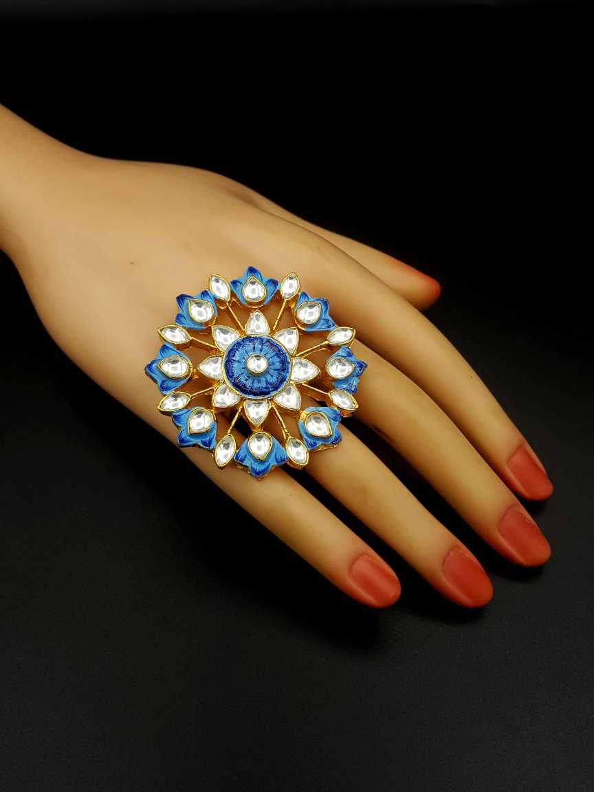 FINGER RING in JADAU KUNDAN Style | Design - 19784