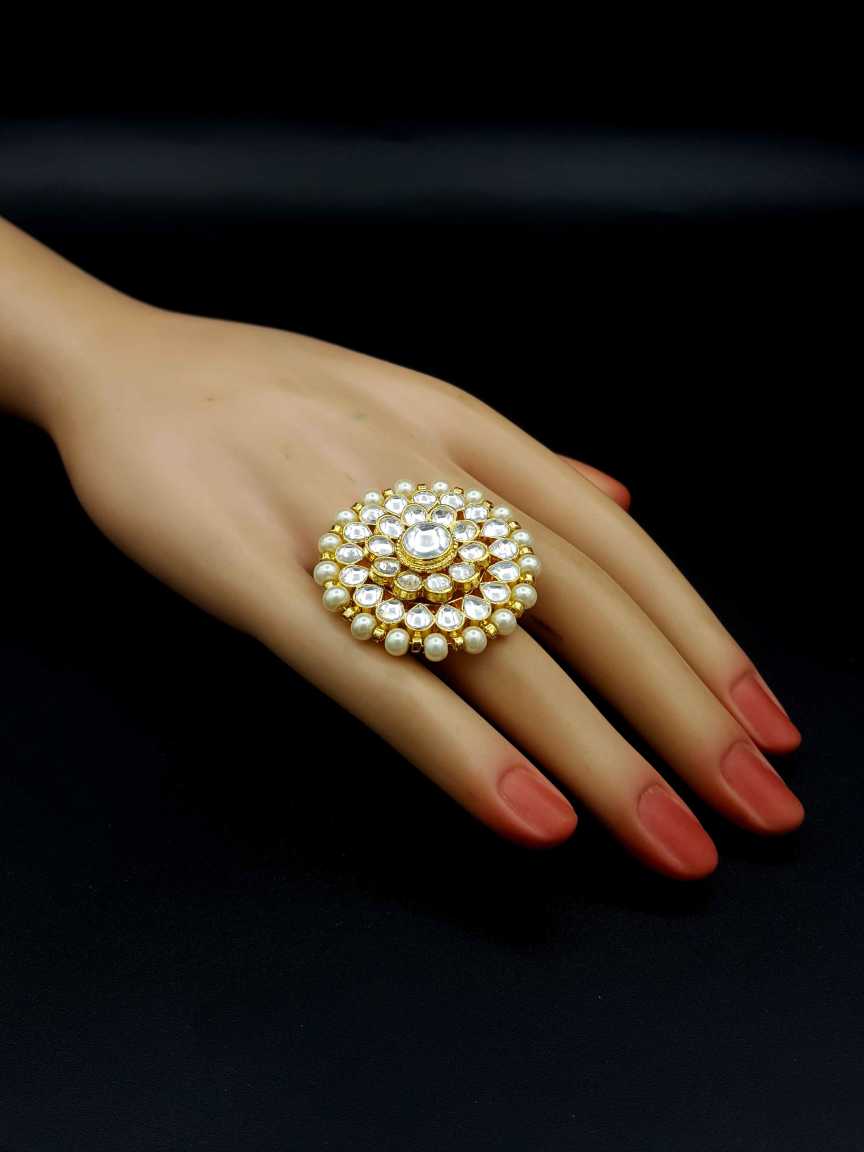 FINGER RING in JADAU KUNDAN Style | Design - 19959