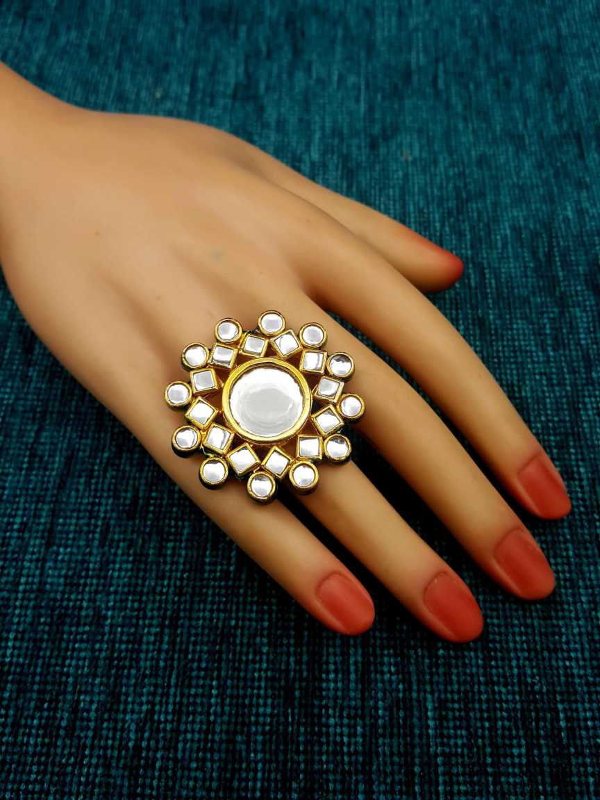 FINGER RING in JADAU KUNDAN Style | Design - 20029