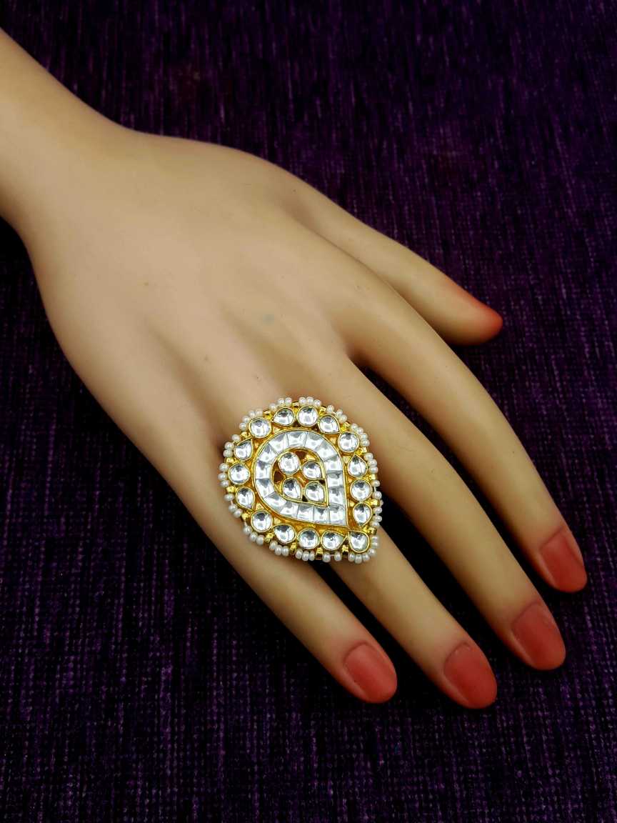FINGER RING in JADAU KUNDAN Style | Design - 20069
