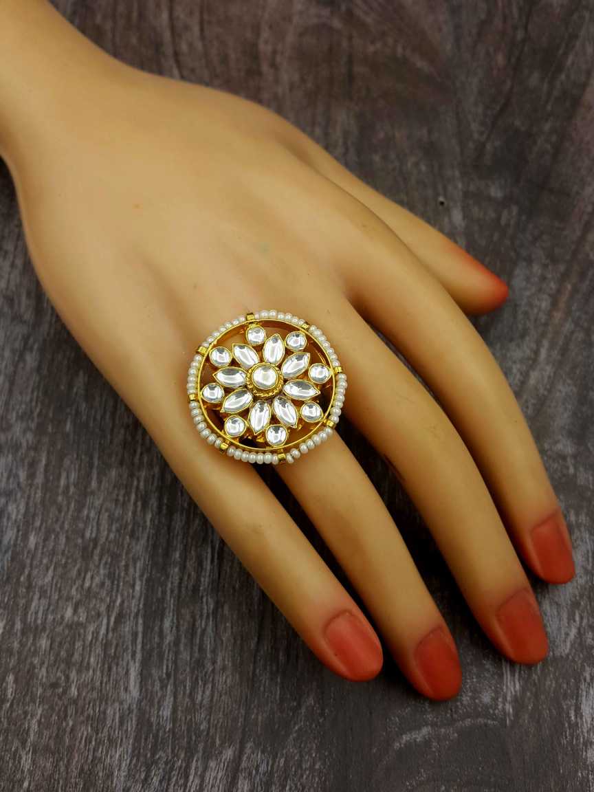 FINGER RING in JADAU KUNDAN Style | Design - 20330