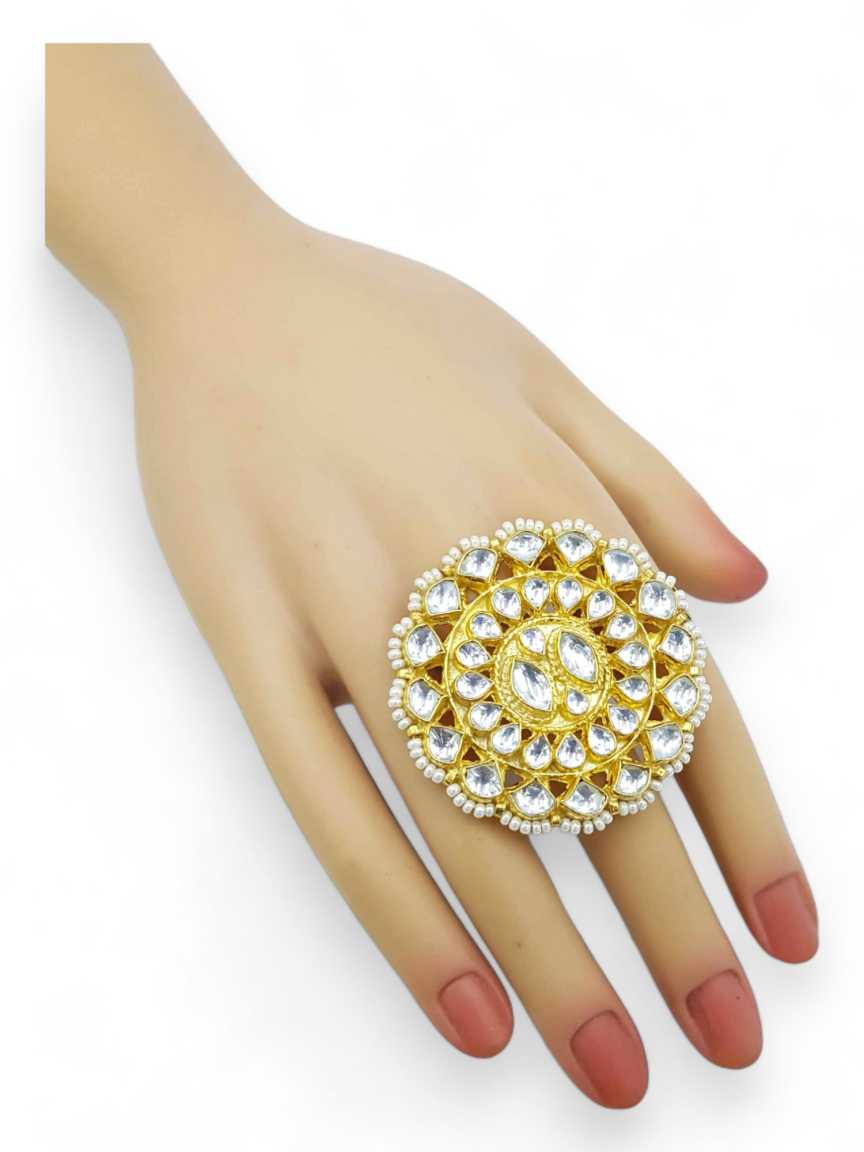 FINGER RING in JADAU KUNDAN Style | Design - 21747