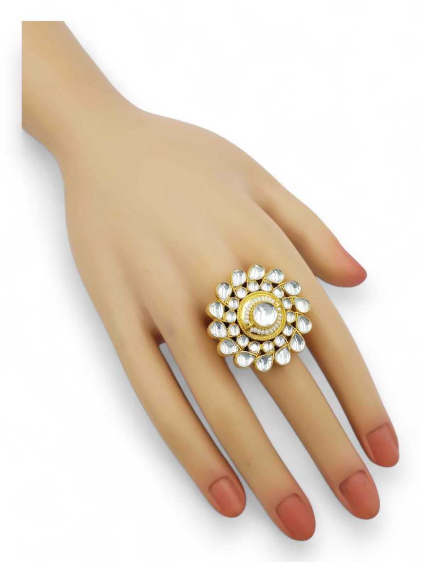 FINGER RING in JADAU KUNDAN Style | Design - 22219
